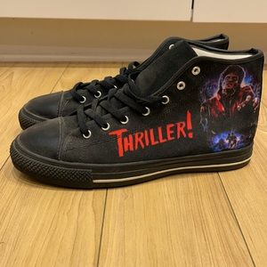Converse-like Michael Jackson Thriller shoes - new